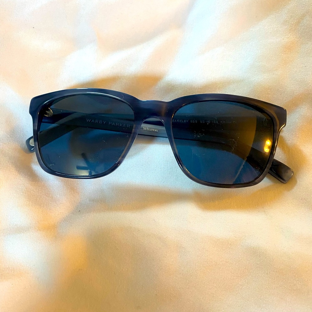 Limited ed. navy blue Warburg Parker sunglasses